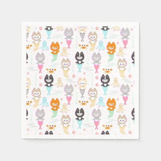 Party Napkins Nautisch Thema Verjaardagsfeest. Servet (Voorkant)