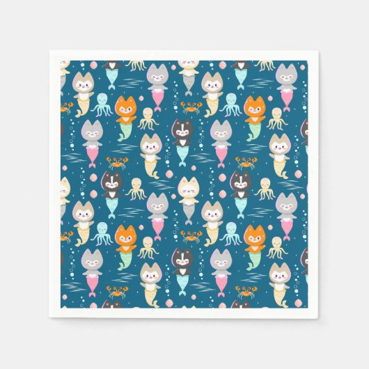 Party Napkins Nautisch Thema Verjaardagsfeest. Servet (Voorkant)