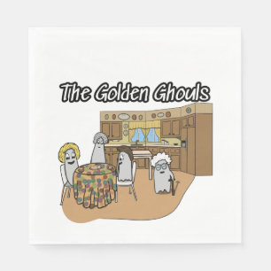 Party Napkins with Golden Girls as Ghosts Servet