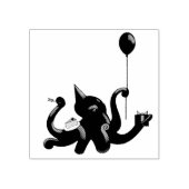 Party Octopus Rubberstempel (Afrduk)