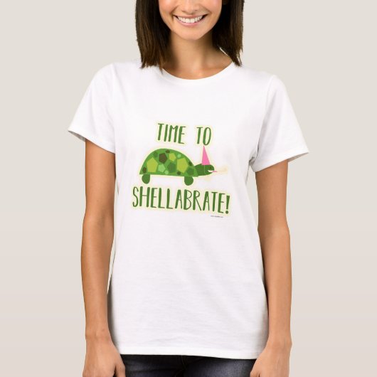 Party On Time to Shellabrate T-shirt (Voorkant)
