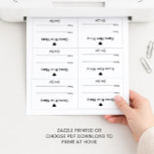 Party or Shower Guessing Game Guess Tickets Poster