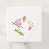 Party Owl die 2 tweede verjaardag wordt Bedankjes Labels (In situ)