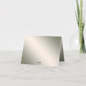 Party Paarse Roze Bloemen Golden Elegant Bedankkaart (Achterkant)