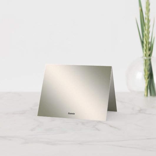 Party Paarse Roze Bloemen Golden Elegant Bedankkaart (Achterkant)