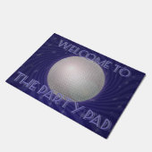 Party pad fun novelty Disco Ball Fiesta slogan Deurmat (Schuin)