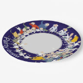 Party Pals Borden Papieren Bordje (Gekanteld)