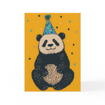 Party Panda Wenskaart – Leuk en feestelijk ontwerp