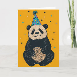 Party Panda Wenskaart – Leuk en feestelijk ontwerp Kaart