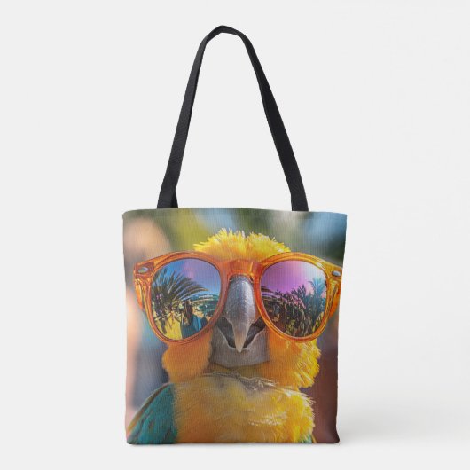 Party-Papagei Tote Bag (Achterkant)