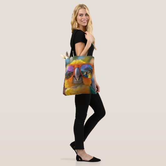 Party-Papagei Tote Bag (Op model)