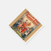 Party Paper servetten met een  Circus Poster (Hoek)