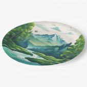 Party papier plooien papieren bordje (Gekanteld)