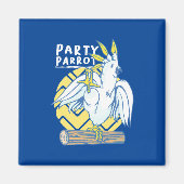 Party Parrot Bird Magneet (Voorkant)