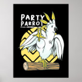 Party Parrot Bird Poster (Voorkant)