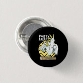 Party Parrot Bird Ronde Button 3,2 Cm (Voorkant /achterkant)