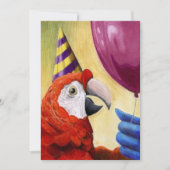 Party Parrot Invitation Kaart (Voorkant)