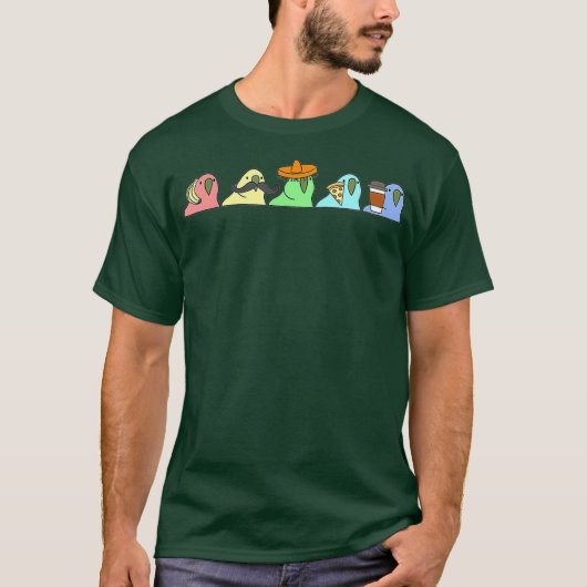 Party Parrot T-shirt (Voorkant)