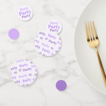 Party Party Typografie Shades of Paarse