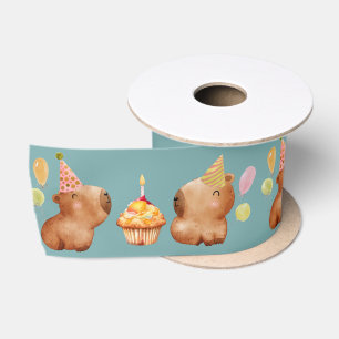 Party Pawsome met Capy Satijnen Lint