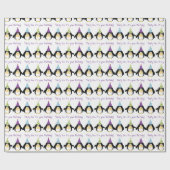 Party Penguin Cadeaupapier (Vlak)