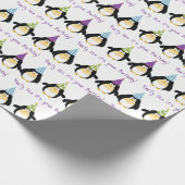 Party Penguin Cadeaupapier (Hoek)
