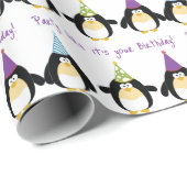 Party Penguin Cadeaupapier (Rol Hoek)
