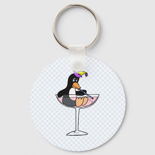 Party Penguin Sleutelhanger (Voorkant)