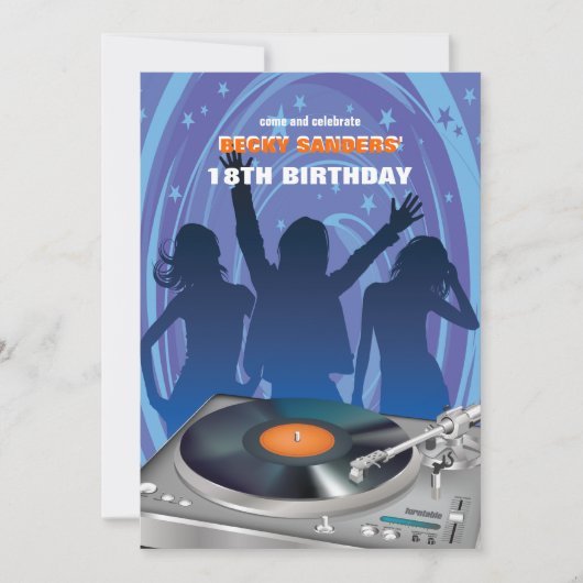 Party People Invitation Kaart (Voorkant)