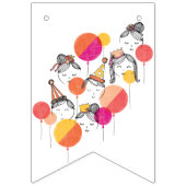 Party People Swallowtail Bunting Banner (Tweede vlag)