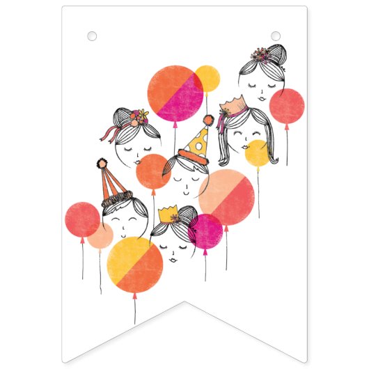 Party People Swallowtail Bunting Banner (Tweede vlag)