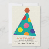 Party Pet Birthday Uitnodiging, kaart (Voorkant)