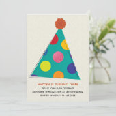 Party Pet Birthday Uitnodiging, kaart (Staand voorkant)