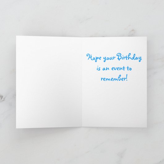 Party Pet en Streamers Verjaardag Kaart (Binnen)