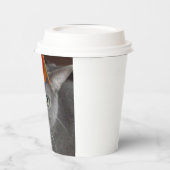 Party Pet Grey Cat Papieren Bekers (Links)