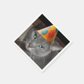 Party Pet Grey Cat Servet (Hoek)