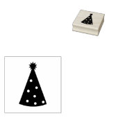 Party Pet met Polka Dots Art Stamp Rubberstempel (Gestempeld)