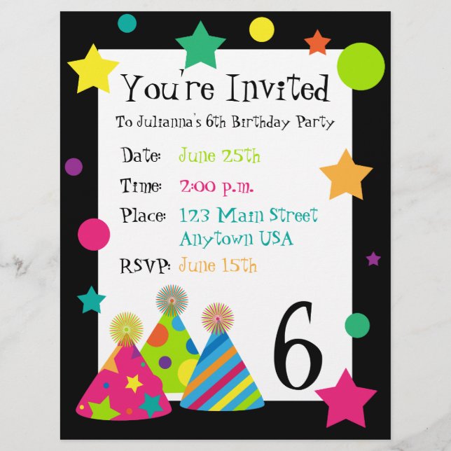 Party Petten Invitation Letterhead (Voorkant)