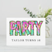 * PARTY PHOTO Birthday Any Event Personalize Kaart (Staand voorkant)