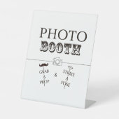Party Photo Booth teken Reclamebord Met Voetstuk (Voorkant)