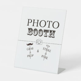 Party Photo Booth teken Reclamebord Met Voetstuk