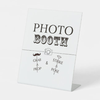 Party Photo Booth teken Reclamebord Met Voetstuk