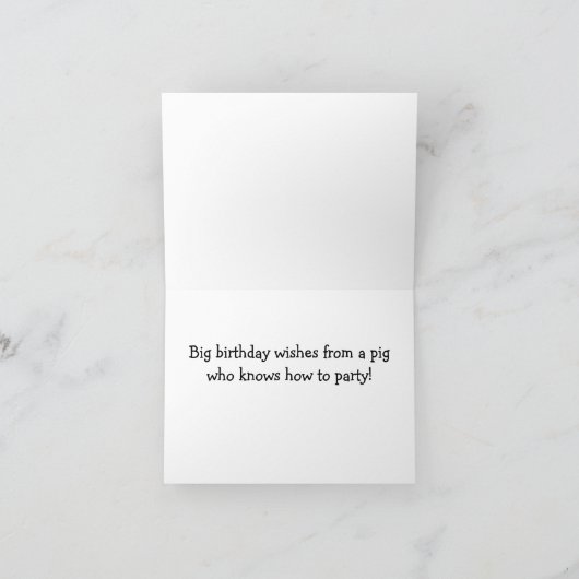 Party pig Kaart (Binnen)
