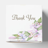 Party Pink Lily Flowers Golden Lijst Mooi Bedankdoosjes (Bovenkant)