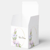 Party Pink Lily Flowers Golden Lijst Mooi Bedankdoosjes (Geopend)