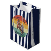 Party Pirate verjaardag Medium Gift Bag Medium Cadeauzakje (Voorkant Gekanteld)