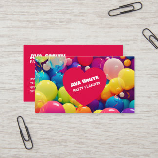 Party Planner Ballon Visitekaartje
