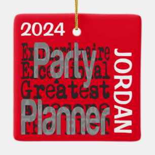 Party Planner Extraordinaire CUSTOM Keramisch Ornament
