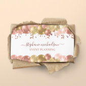 Party Planner Roos Gouden Ballon QR Code Visitekaartje