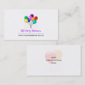 Party Planner Visitekaartje (Balloon Logo) (Voorkant / Achterkant)